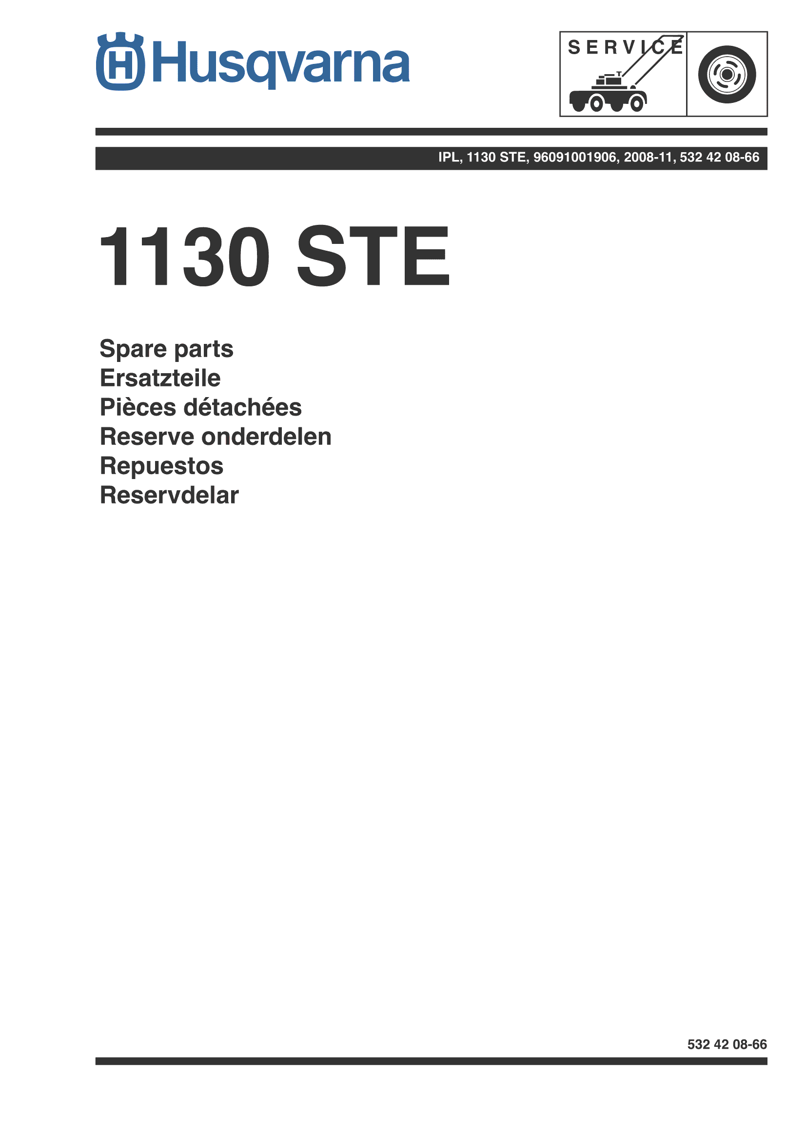 Снегоуборщик 1130STE (2008-11)(PNC 96091001906)