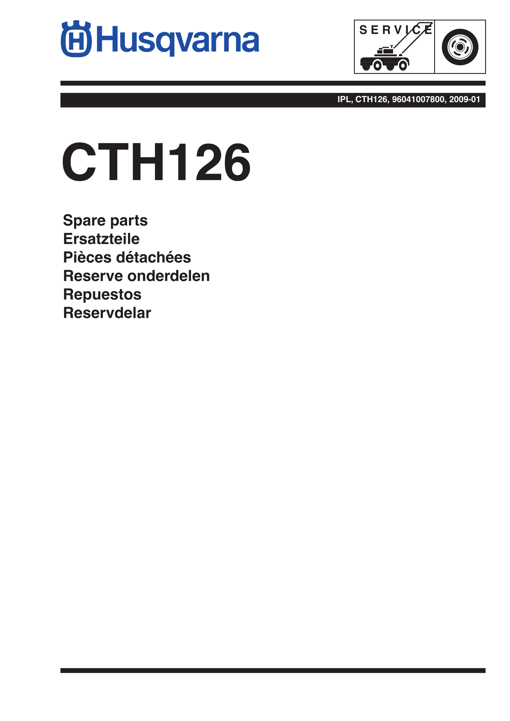 Husqvarna CTH126  (2009-01) (96041007800)