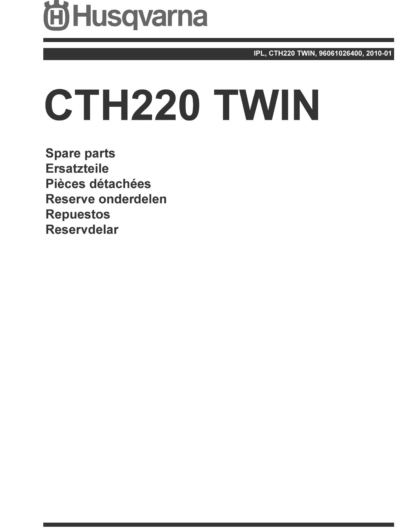 Husqvarna CTH220 Twin (2010-01) (96061026400)