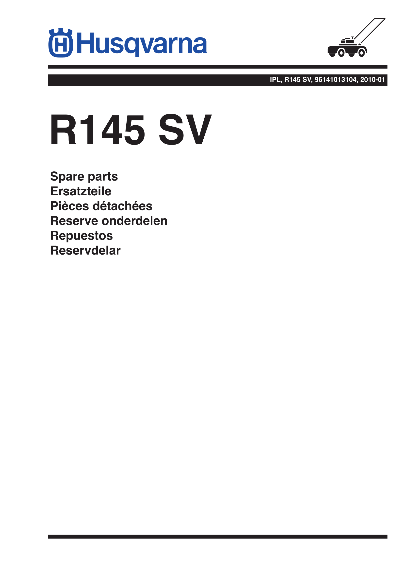 Husqvarna R145SV  (2010-01) (96141013104)