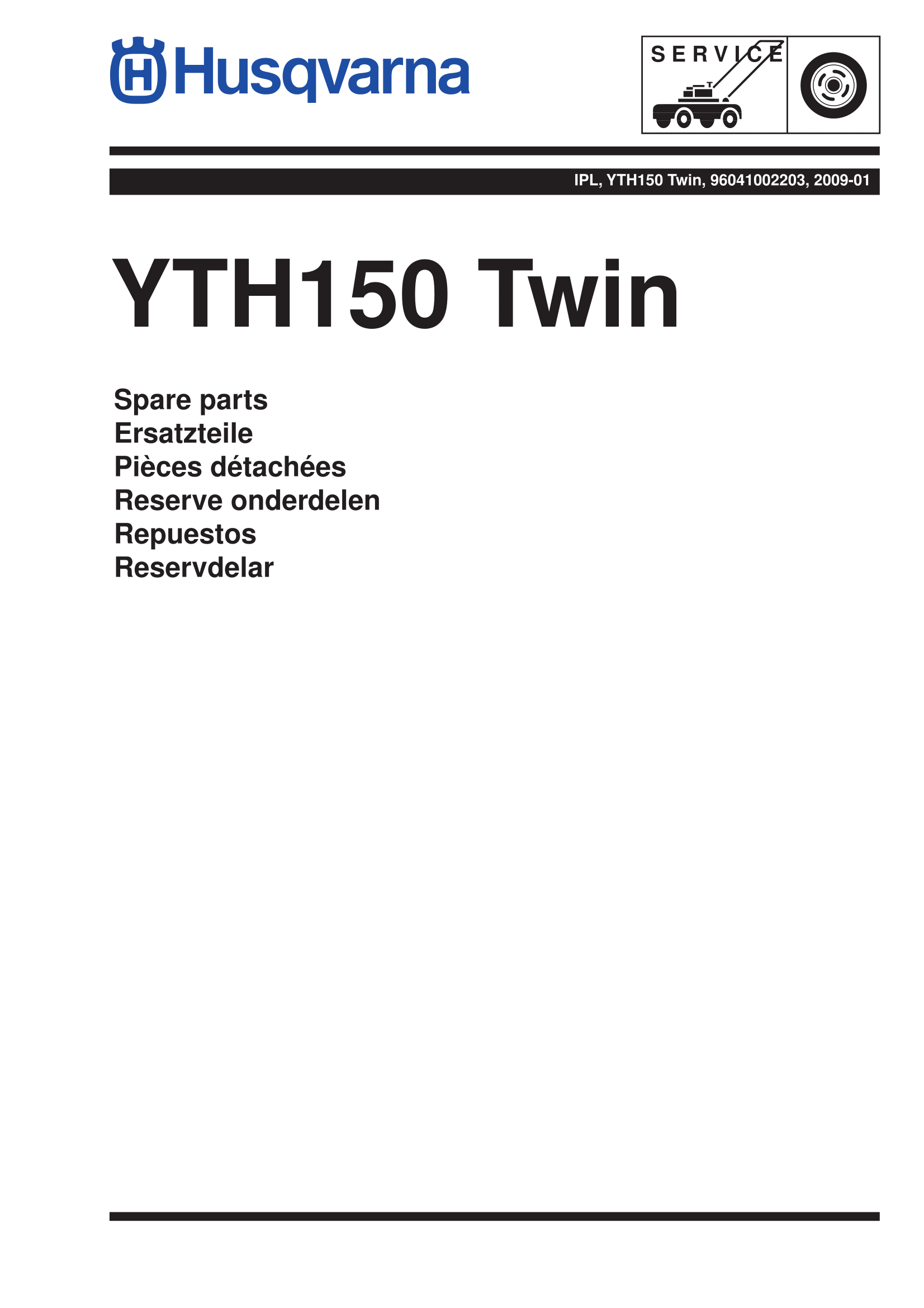 Husqvarna YTH150 Twin (2009-01) (96041002203)
