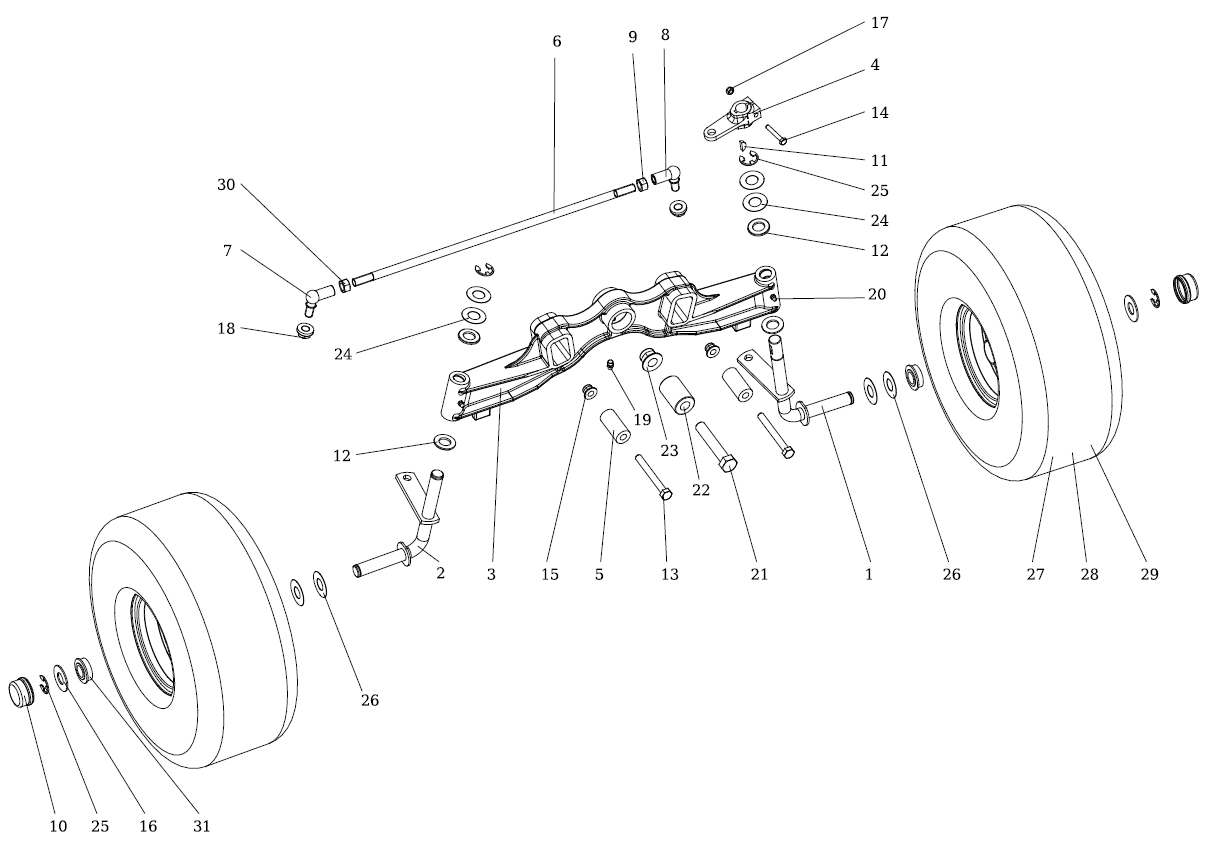 Передняя ось