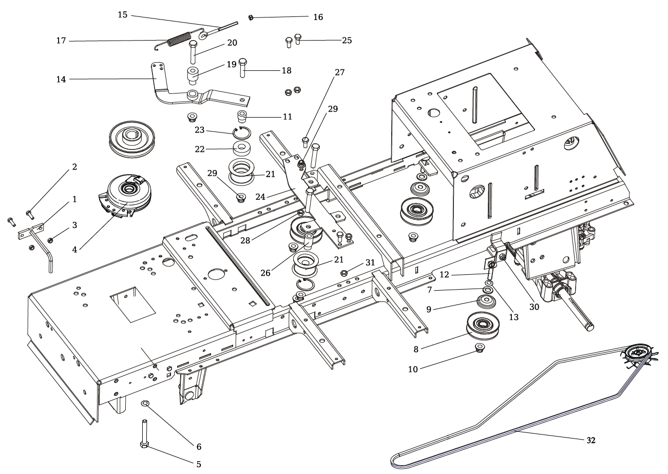 Привод хода/сцепление
