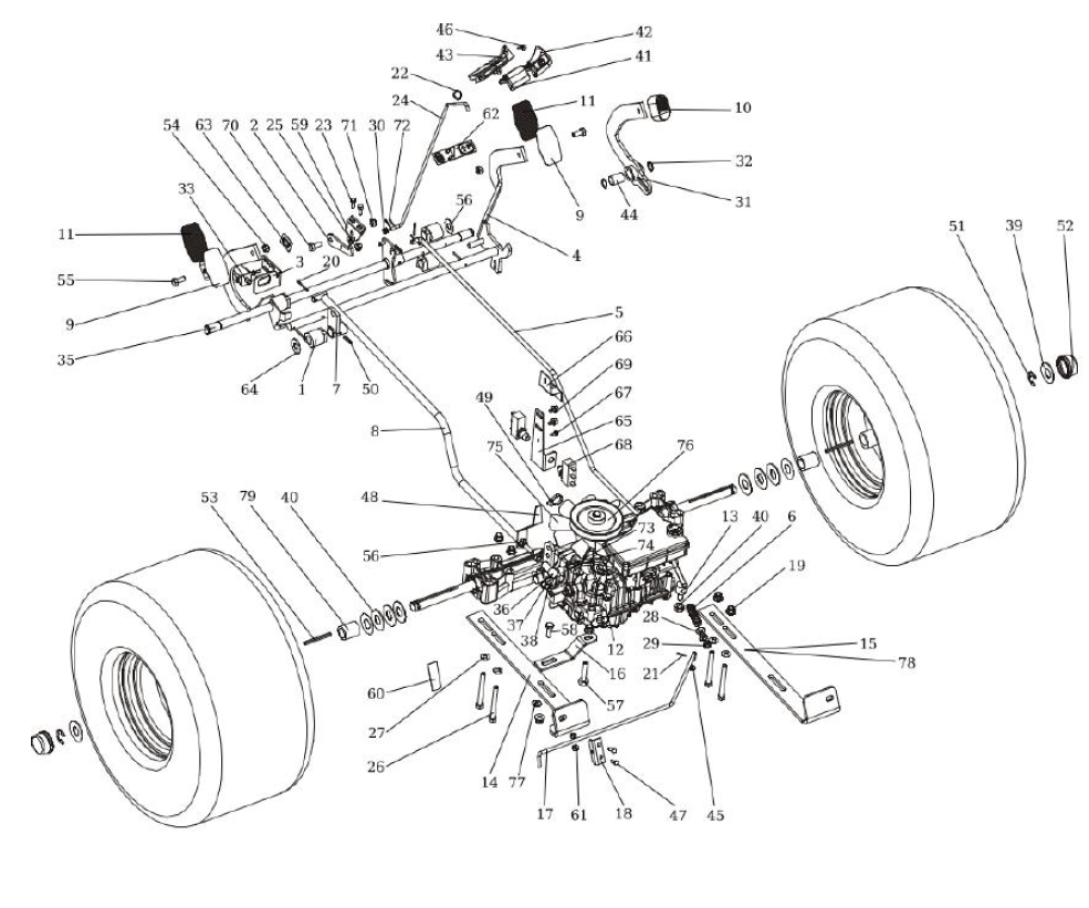 Трансмиссия и тормоз