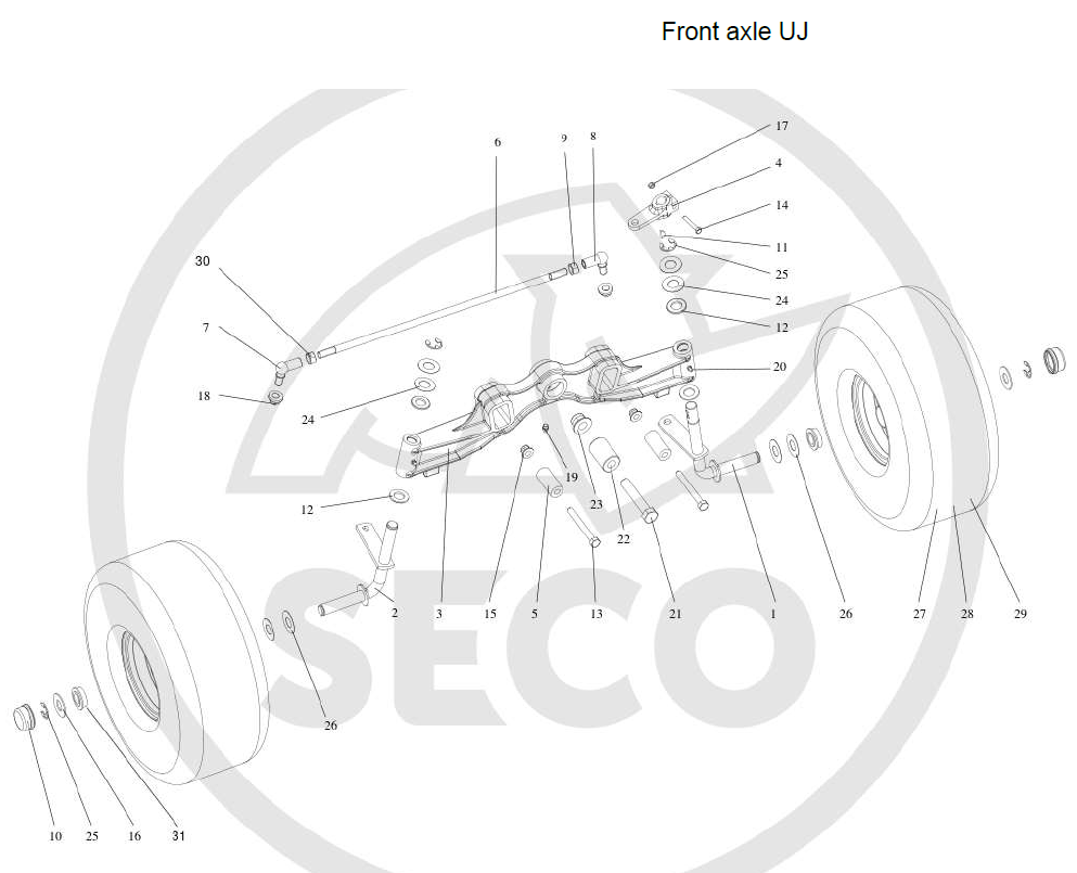 Передняя ось