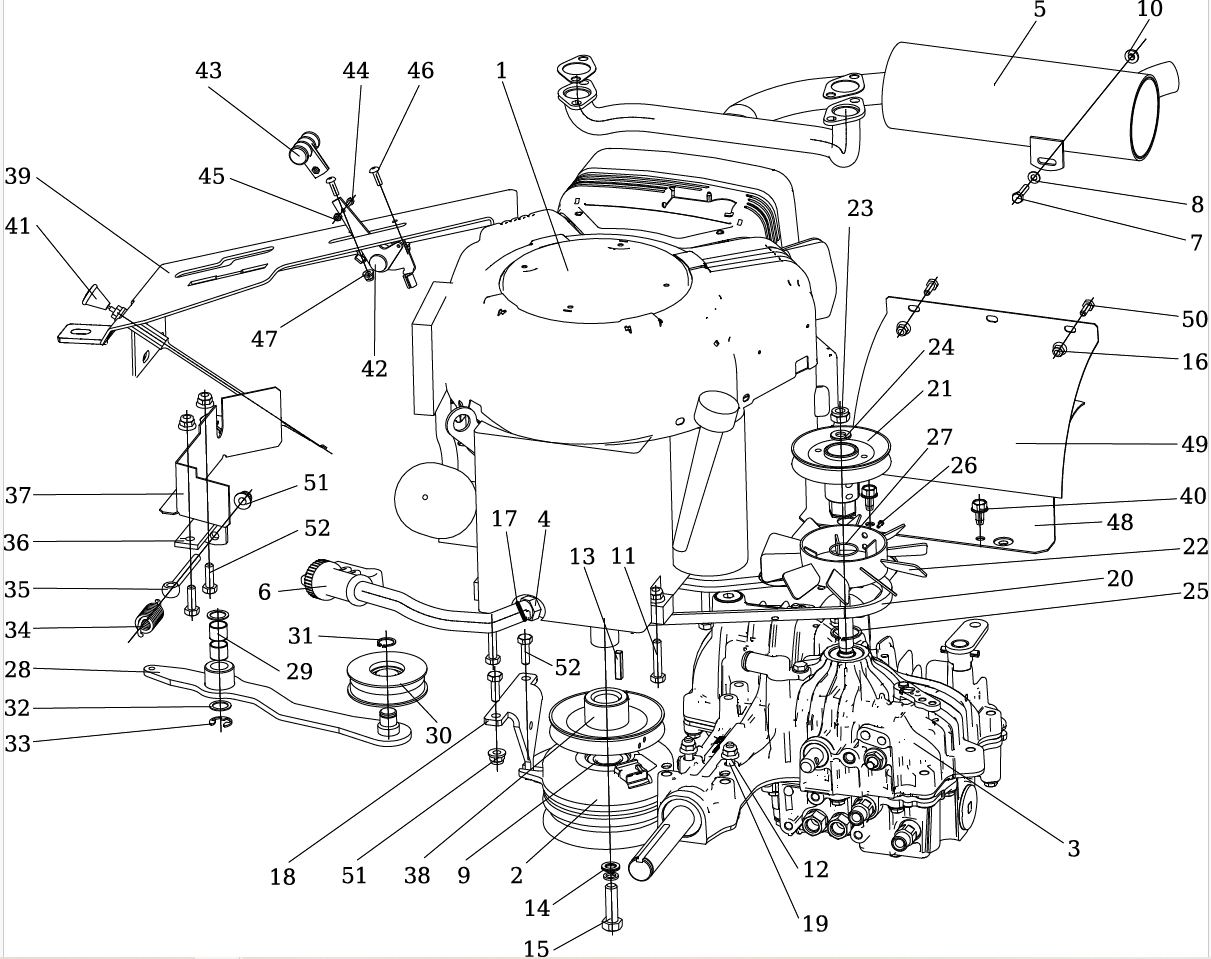 Двигатель/трансмиссия/сцепление
