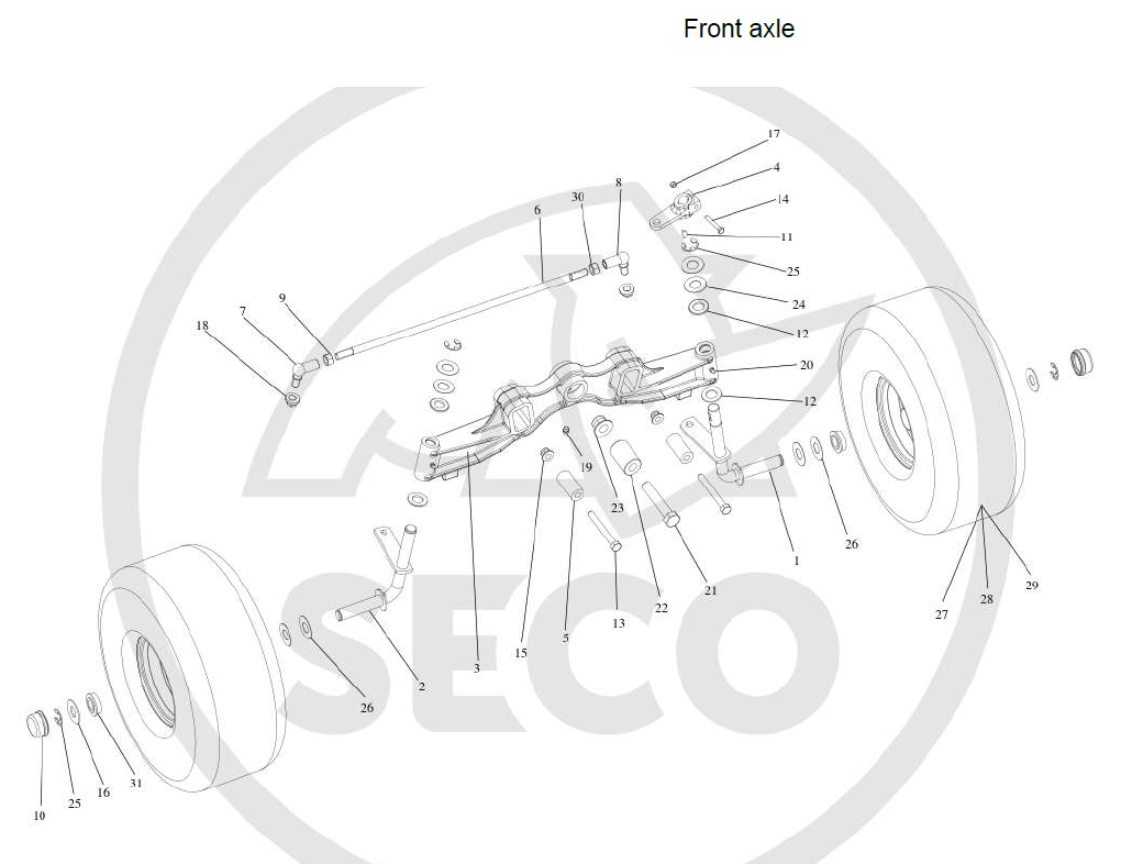 Передняя ось